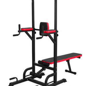 FITNESS MASTER Multi Function Power Tower Pull Up Dip Station Bench Home Gym Stand