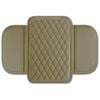 Catzon Leather Center Console Armrest Cover Microfiber Cushion Interior Accessory-beige