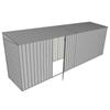 Build-A-Shed 1.2 x 6.0 x 2.0m Skillion Single Hinged Side Door Shed - Zinc