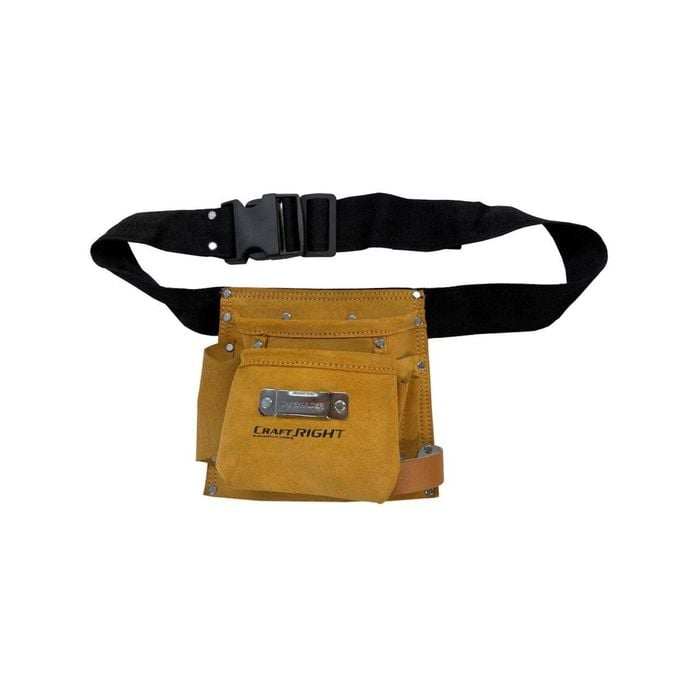 Craftright 5 Pocket Leather Nail And Tool Belt