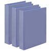 3x Marbig Pp Clearview 4 D-ring 50mm A4 Insert Binder File Paper Organiser Prpl