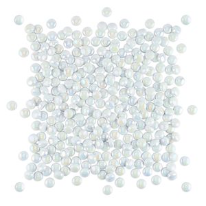 Mandala Art Satin Glass Dots White Mosaic Tiles