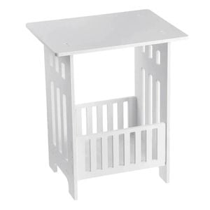 Lifebay Compact and Chic: Nordic Modern Mini Bedside Table with Storage