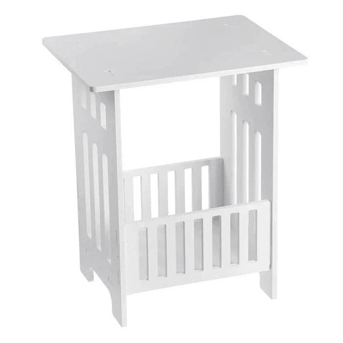Lifebay Compact and Chic: Nordic Modern Mini Bedside Table with Storage
