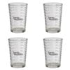 4PK Davis & Waddell Essentials Glass Measuring Cup 6x8.5cm - Clear