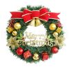P&P Mixed Color 30CM Christmas Wreath PVC Hanging Holiday Ornament Decoration