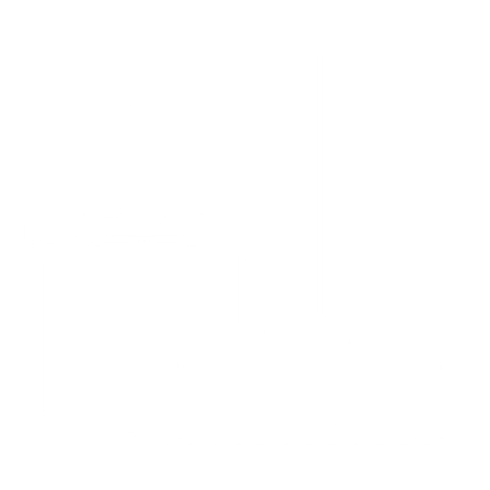 A white graphic of a broom and rubbish bin.