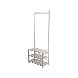 Flexi Storage Living 590 x 1650 x 300mm White Bamboo Hallway Storage Unit