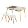 Costway Kid Activity Table & Chairs Set Sensory Table Stools