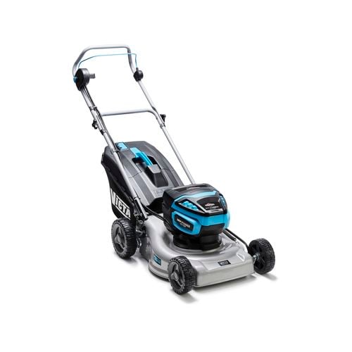 VICTA 36V 2 x 18V Mightycut Brushless Steel Deck 18 Lawn Mower Kit With 2 x 5.0AH Batteries 2691857 Bunnings Australia