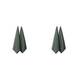 2x 2pc Eco Ladelle Recycled Leaf Kitchen Towel Reusable/Washable Green
