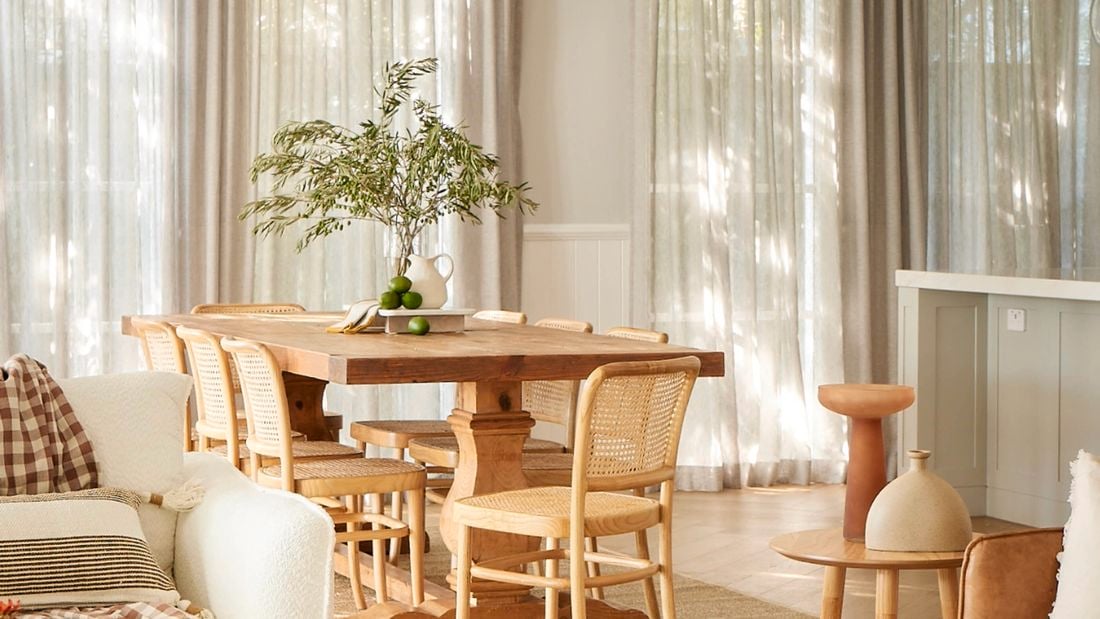 Home in shot with Spanish looking terrace