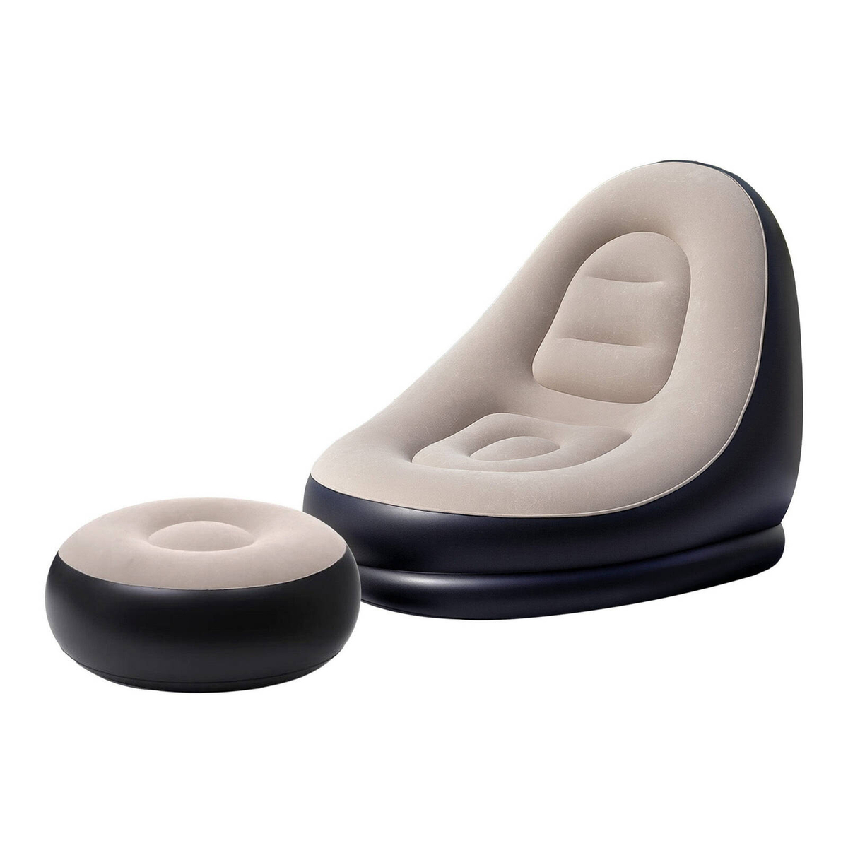 Gardeon Inflatable Chair with Ottoman Air Sofa Blow Up Air Chair for ...