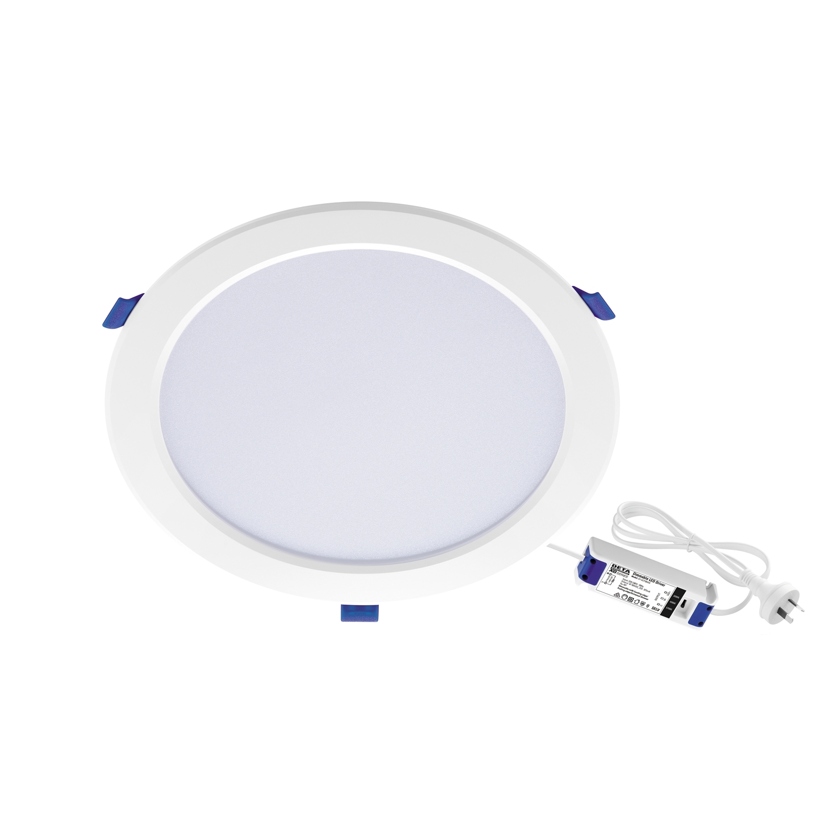 DETA X8 Series 13W Flush Lens Tri Colour LED Downlight Bunnings New Zealand