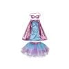 3pc Great Pretenders Superduper Tutu Costume Set Pink Size 4-6 Kids 4y+