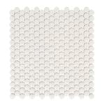 Decor8 310 x 315 x 5mm White Gloss Penny Ceramic Mosaic Tiles