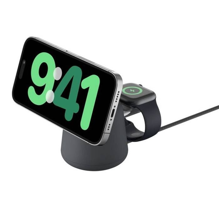 Belkin BoostCharge Pro 2-in-1 Wireless Charging Dock w/ Qi2 15W - Black
