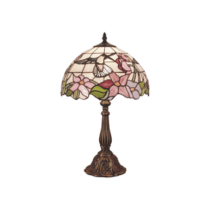 G&g Hummingbird Leadlight Tiffany Table Lamp