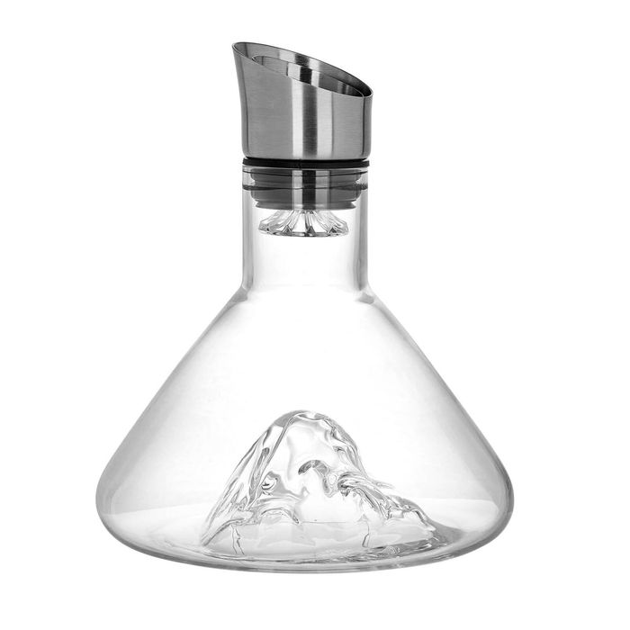 CARLA HOME Iceberg Wine Decanter with Aerator Filter and Lid
