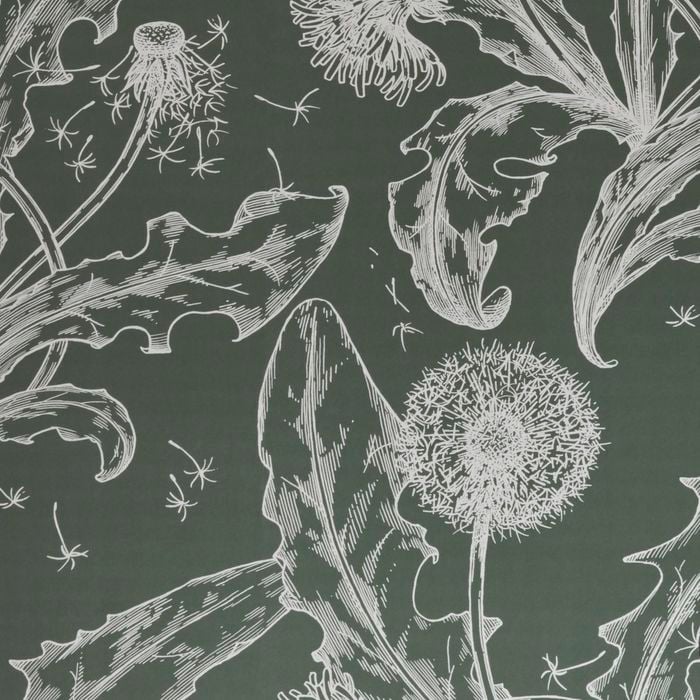 Porter's Paints 61.5cm x 10m Roll Sage Dandelion Wallpaper - 61.5cm x 10m