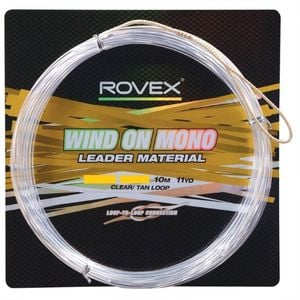 10m Length of 200lb Rovex Wind On Leader - Clear Mono Wind On Leader Material