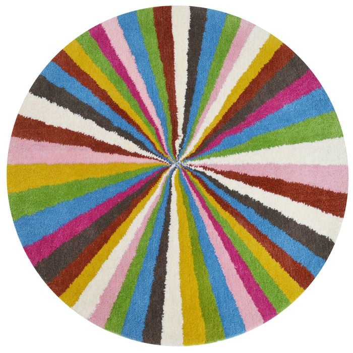Handmade Trendy Woollen Rug-Chrome 6297- Multi-100x100cm