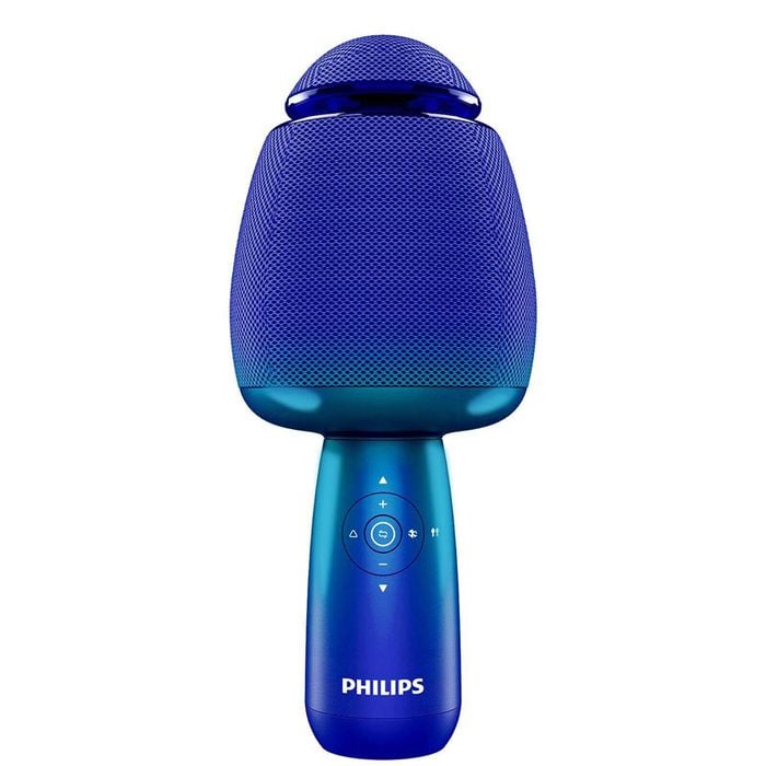 Philips Wireless Bluetooth Microphone For Karaoke w/ Speaker - Blue