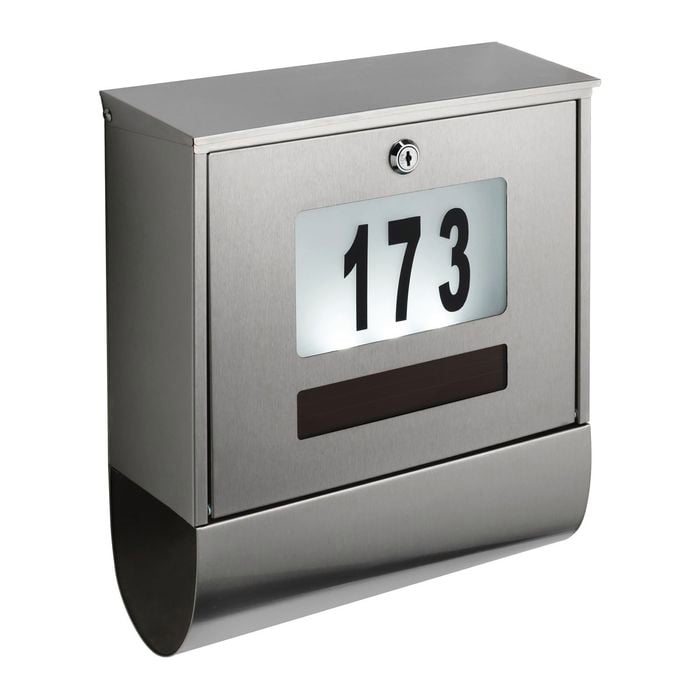 Sandleford Solar Wall Mounted Letterbox