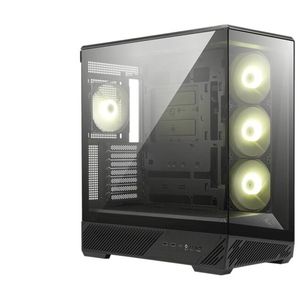 MSI MAG PANO 130R PZ -BLACK – ATX/mATX/ITX, 400mm GPU, 165mm CPU, 7 slots, 6×120mm, 360 rad top/side, 2×USB-A, 1×USB-C 20Gb