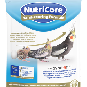 Vetafarm NutriCore Hand-Rearing Formula Non-GMO for Baby Birds 450g