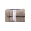 2PK Ultimate Alanya Turkish Cotton Bath Mat/Towel 850Gsm Highly Absorbant Almond