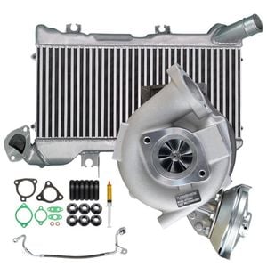 Upgrade Billet Turbo+48mm Intercooler And Genuine Oil Feed Pipe For Toyota LandCruiser 78 Series VDJ78R 1VD-FTV V8 4.5L