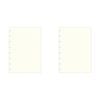 2x 60pc Filofax Pastel A5 Notebook Refill Plain Paper Writing School Stationery
