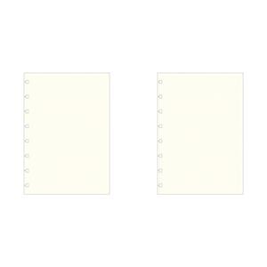 2x 60pc Filofax Pastel A5 Notebook Refill Plain Paper Writing School Stationery