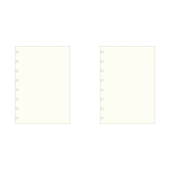 2x 60pc Filofax Pastel A5 Notebook Refill Plain Paper Writing School Stationery