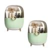 SOGA 2X Green Transparent Countertop Makeup Organiser Cosmetic Storage