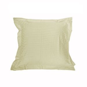 Accessorize 325TC One of Stripe Euro Pillowcase 65 cm x 65 cm Ecru