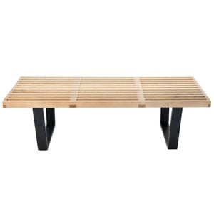 Sk Designer Living | Replica George Nelson Platform Bench | 152cm - Natural & Black