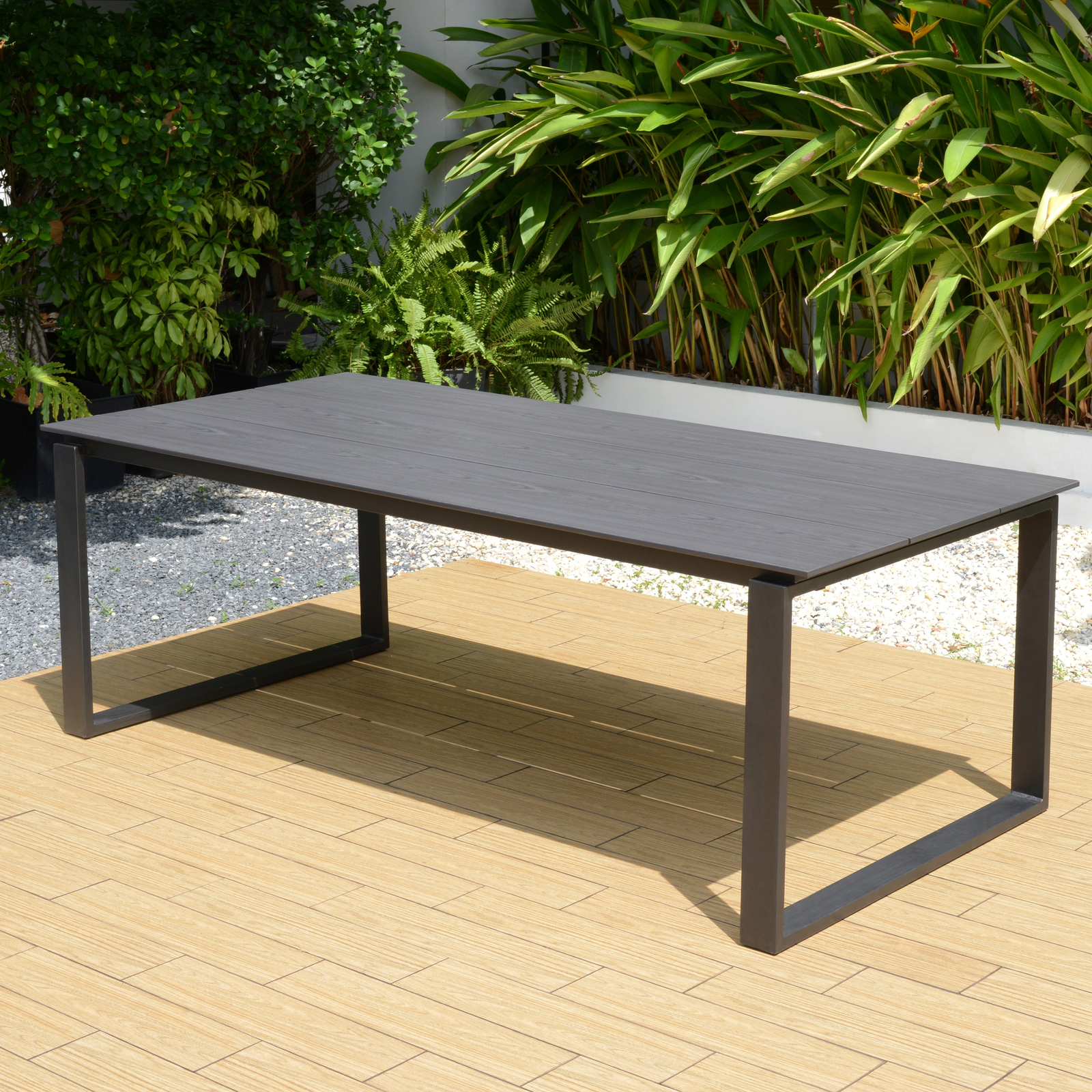 215 x 100cm Aneto Aluminium Dining Table | Mimosa
