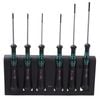 Wera 2035/6 A 6 Piece Screwdriver Set and Rack for Electronic Applications