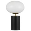 Telbix Notal Contemporary Table Desk Lamp Light Metal Glass Black Satin