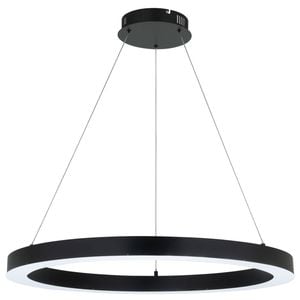 Mercator Large Black Medine 1 Light LED Pendant 