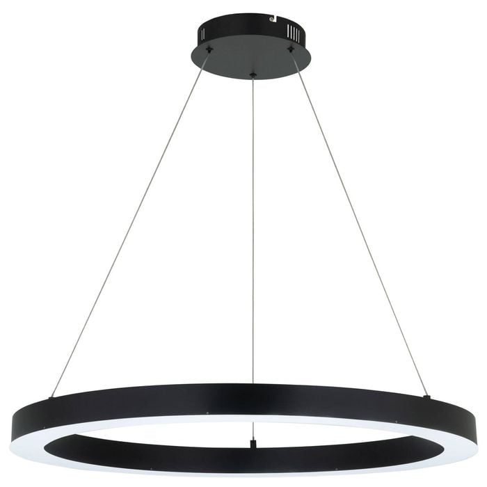 Mercator Large Black Medine 1 Light LED Pendant 