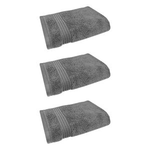 3x Bas Phillips Valencia Zero Twist Cotton Hand Towel 40 x 60cm Cloud