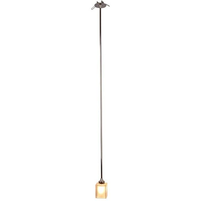 CUBO 1 Light Frosted Crystal Pendant