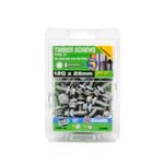 Zenith 12G x 25mm Galvanised Hex Head With Seal Type 17 Timber Screws - 50 Pack