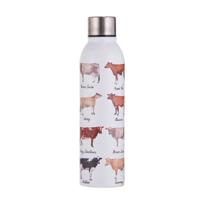 Ashdene Best In Breed Stainless Steel Insulated Drink Bottle Dairy Cow