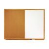 Quartet Combo Board Dual Surface Whiteboard 900x600mm Cork/oak/white