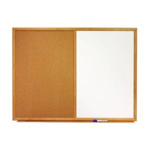 Quartet Combo Board Dual Surface Whiteboard 900x600mm Cork/oak/white