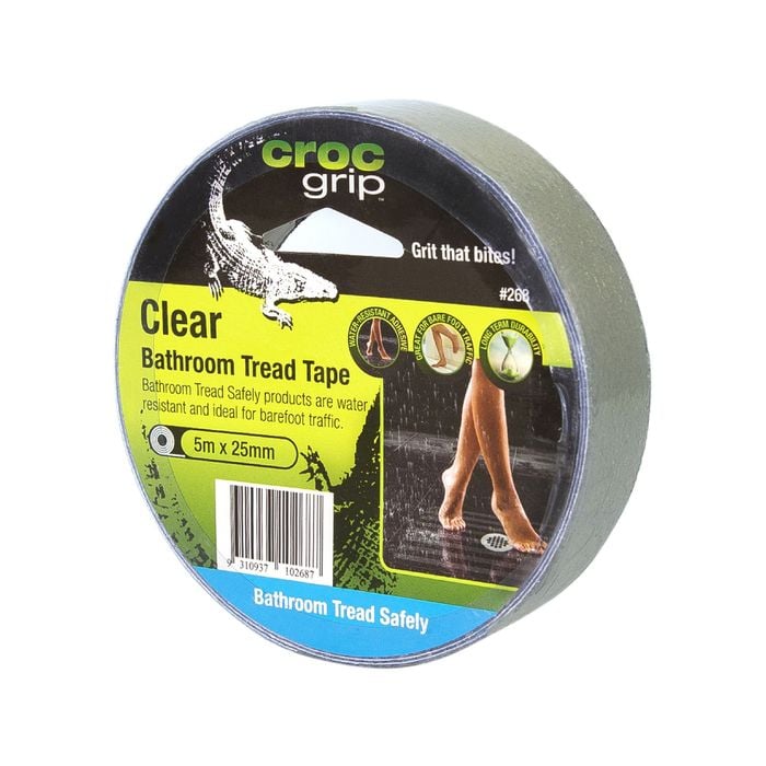 Croc Grip 25mm x 5m Clear Bathroom Tread Tape